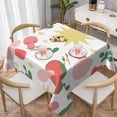 thumbnail image 1 of YFYANG Square Polyester Table Cloth, 54" x 54" Reusable Table Cover Kitchen Dining Room Cute Cartoon Mushroom Doodle Decorative Tablecloths for Tables of 2-4 People, 1 of 8