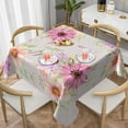 thumbnail image 1 of YFYANG Square Polyester Table Cloth, 54" x 54" Reusable Table Cover Kitchen Dining Room Watercolor Vintage Flower Decorative Tablecloths for Tables of 2-4 People, 1 of 8