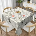 thumbnail image 1 of YFYANG Square Polyester Table Cloth, 60" x 60" Reusable Table Cover Kitchen Dining Room Line Floral Texture Decorative Tablecloths for Tables of 2-4 People, 1 of 8