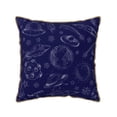 thumbnail image 1 of YFYANG Square Velvet Decorative Throw Pillow, 20"x20" Space Rocket Planet Doodle Pattern Sofa Bed Cushion Pillows, 1 of 7
