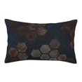 thumbnail image 1 of YFYANG Super Soft Rectangular Plush Cushion Cover (Without Pillow Insert), Abstract Vintage Honeycomb Comfort and Non-Pilling Hidden Zip Bedroom Sofa Pillowcases, 20"x30", 1 of 9