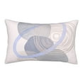 thumbnail image 1 of YFYANG Super Soft Rectangular Plush Cushion Cover (Without Pillow Insert), Bohemian Simple Round Comfort and Non-Pilling Hidden Zip Bedroom Sofa Pillowcases, 20"x30", 1 of 9