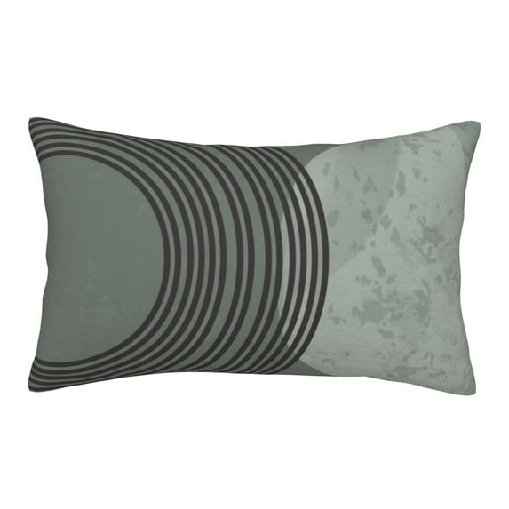 YFYANG Super Soft Rectangular Plush Cushion Cover (Without Pillow Insert), Bohemian Style Abstract Rainbow Comfort and Non-Pilling Hidden Zip Bedroom Sofa Pillowcases, 16"x24"