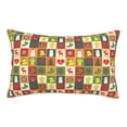 thumbnail image 1 of YFYANG Super Soft Rectangular Plush Cushion Cover (Without Pillow Insert), Christmas Elements Pattern Comfort and Non-Pilling Hidden Zip Bedroom Sofa Pillowcases, 20"x30", 1 of 9