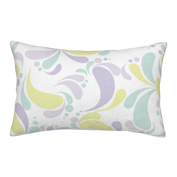 YFYANG Super Soft Rectangular Plush Cushion Cover (Without Pillow Insert), Gorgeous Lilac Comfort and Non-Pilling Hidden Zip Bedroom Sofa Pillowcases, 14"x20"