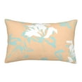 thumbnail image 1 of YFYANG Super Soft Rectangular Plush Cushion Cover (Without Pillow Insert), Pastel Floral Textures Comfort and Non-Pilling Hidden Zip Bedroom Sofa Pillowcases, 20"x30", 1 of 9