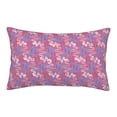 thumbnail image 1 of YFYANG Super Soft Rectangular Plush Cushion Cover (Without Pillow Insert), Red Wavy Line Texture Comfort and Non-Pilling Hidden Zip Bedroom Sofa Pillowcases, 20"x30", 1 of 9