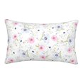 thumbnail image 1 of YFYANG Super Soft Rectangular Plush Cushion Cover (Without Pillow Insert), Small Floral Pattern Comfort and Non-Pilling Hidden Zip Bedroom Sofa Pillowcases, 20"x30", 1 of 9