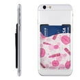 thumbnail image 1 of YFYANG Universal Adhesive Cell Phone Card Holder, Pink Lipstick Graffiti Leather Cell Phone Wallet Sticker, 1 of 6