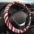 thumbnail image 1 of YFYANG Universal Elastic Abstract Red Line Texture Car Steering Wheel Cover, Non-Slip Sweat Absorbent, 1 of 8