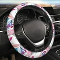 thumbnail image 1 of YFYANG Universal Elastic Purple Watercolor Abstract Graffiti Car Steering Wheel Cover, Non-Slip Sweat Absorbent, 1 of 8