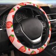 thumbnail image 1 of YFYANG Universal Elastic Red Strawberry Doodle Car Steering Wheel Cover, Non-Slip Sweat Absorbent, 1 of 8