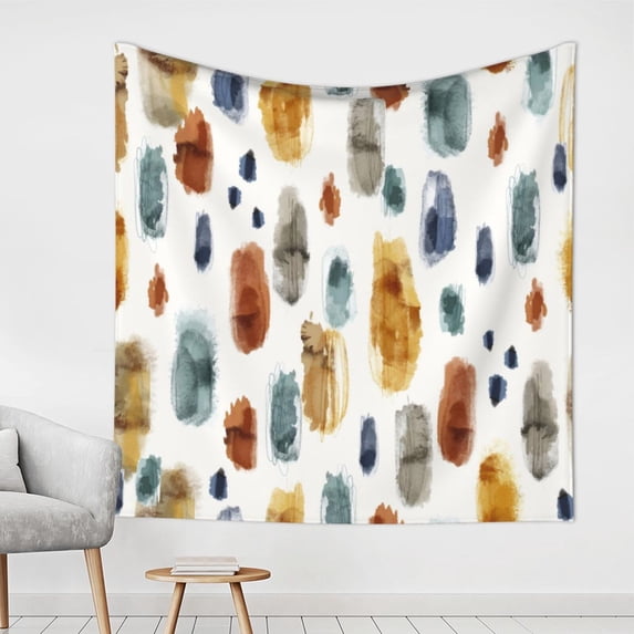 YFYANG Vintage Abstract Watercolor Tapestry, Bedroom Dormitory Living Room Decoration Tapestrys Wall Hanging , 59 x 59 in
