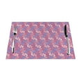 thumbnail image 1 of YFYANG Washable Heat-Resistant Placemats, 70% PVC/30% Polyester, Red Wavy Line Texture Kitchen Table Mat, 12" x 18" 1 Piece, 1 of 6