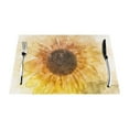 thumbnail image 1 of YFYANG Washable Heat-Resistant Placemats, 70% PVC/30% Polyester, Sunflower Graffiti Art Kitchen Table Mat, 12" x 18" 1 Pcs, 1 of 6