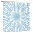 thumbnail image 1 of YFYANG Waterproof Bathroom Shower Curtain, Blue Snowflake Texture Shower Curtain Set with Hooks, Home Bathroom Tub Decor - 72 "x72", Plastic Hooks, 1 of 7
