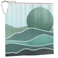 thumbnail image 2 of Artsy Shower Curtain Set With Hooks – 72x72 Inches, High-Definition Print, Polyester, For Bathroom Or Dorm 2 of 6