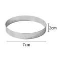 thumbnail image 1 of YFind 10PCs 5/6/7/8cm Perforated cake rings with hole stainless steel cake below,7cm, 1 of 4