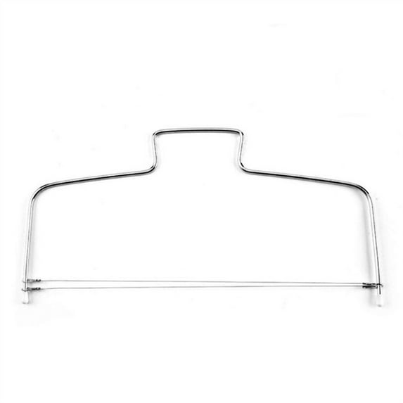 YFind 1pc Cake Cutter Leveler Professional Cake Cutter Adjustable Double Cutting Wire Leveller Stainless Steel 34x17cm
