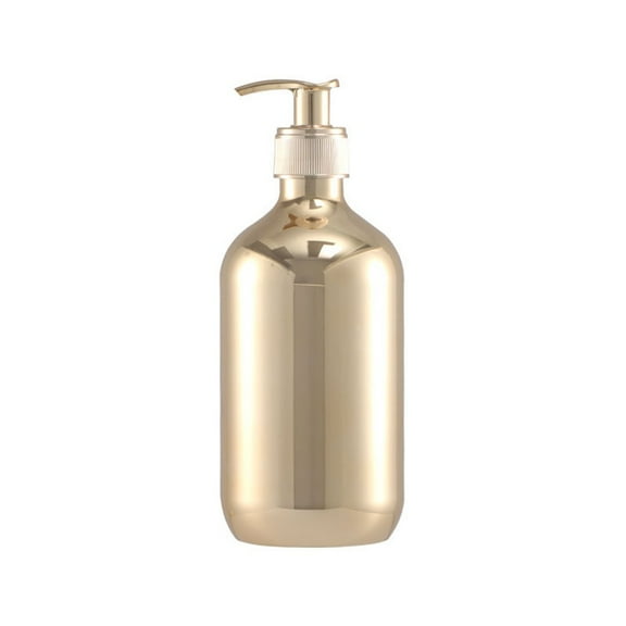 YFind 300/500Ml Shampoo Bottle Pet Push Lotion Bottle Large Capacity Soap Dispenser Bath Pump Bottle Liquid Water Pump Jars,Gold 300ml