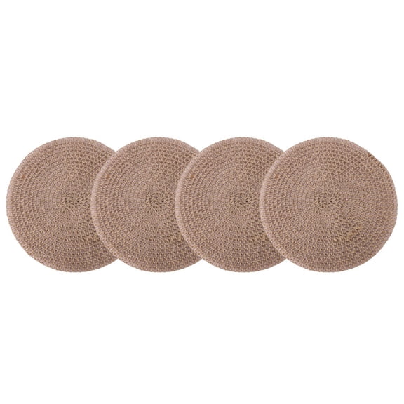 YFind 4pcs Elegant PVC Placemats - Heat-resistant and Easy to Clean Table Decoration,B