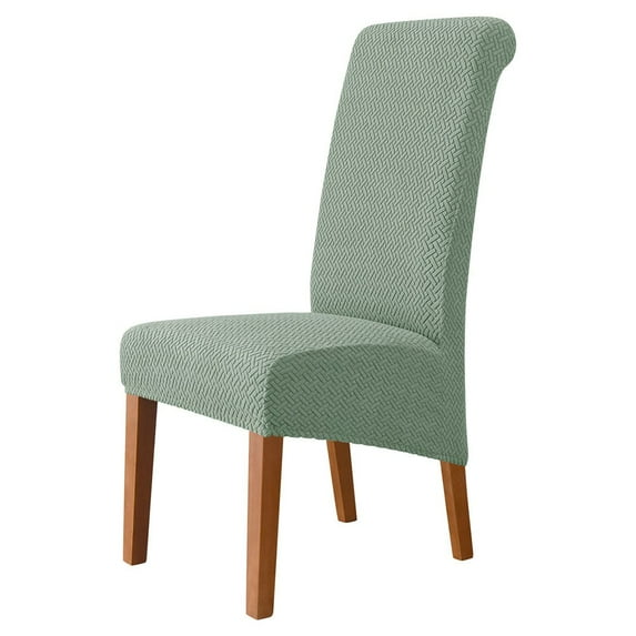 YFind Back Chair Cover Chair Cover Festival Decor 1Pcs Beige Black Dark Coffee Green Jacquard Fabric Khaki Medium Gray