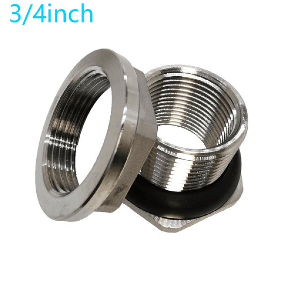 YFind Homebrew Beer 304-Stainless Steel Weldless Bulkhead Tank Fitting 1/2, 3/4,45720
