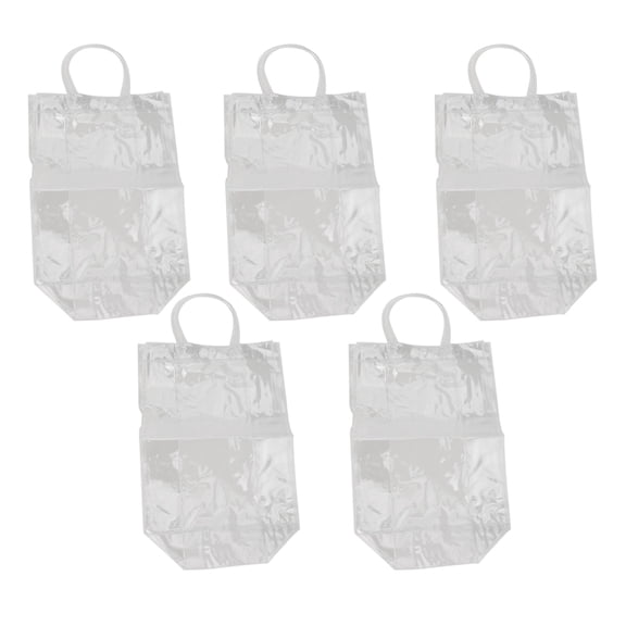 YFind Ice Wine Bag Wine Beer Champagne Bucket Beverage Bottle Cooler Transparent Refrigerated Red Wine Bottle Whisky Portable Ice Bags,