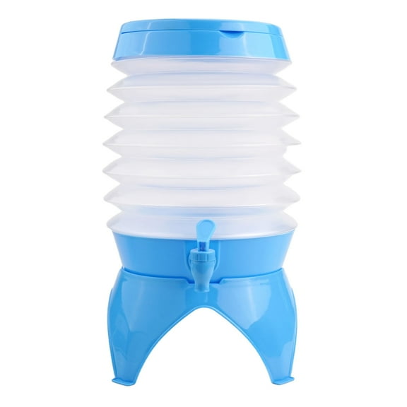 YFind Plastic Beverage Machine with Faucet and Stand Suitable for Picnic Barbecue Outdoor Can Be Collapsed Portable Drinks Dispenser,9.5L
