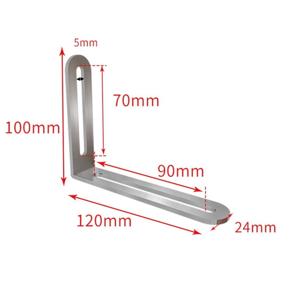 YFind Stainless Steel Angle Corner Brackets Fasteners Corner Stand Supporting L-shaped Fixed Bracket Connection Furniture Hardware,A