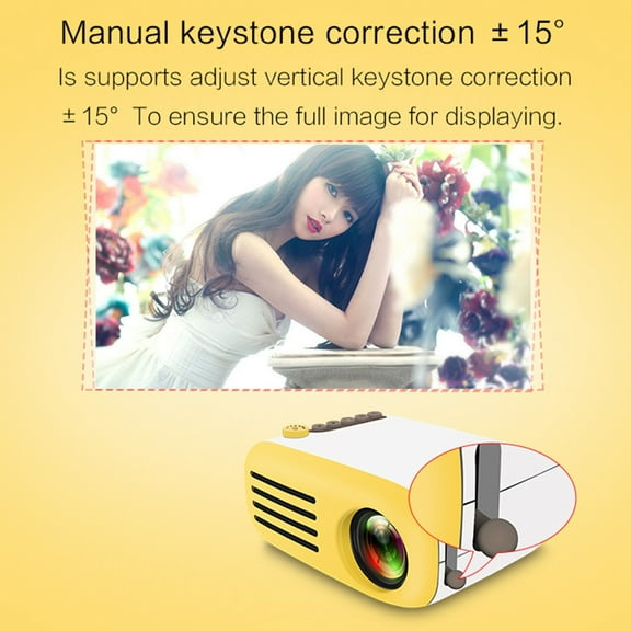 YG200 LED Projector 800 Lumens Support 1080P HDMI USB Portable Home Media Player
