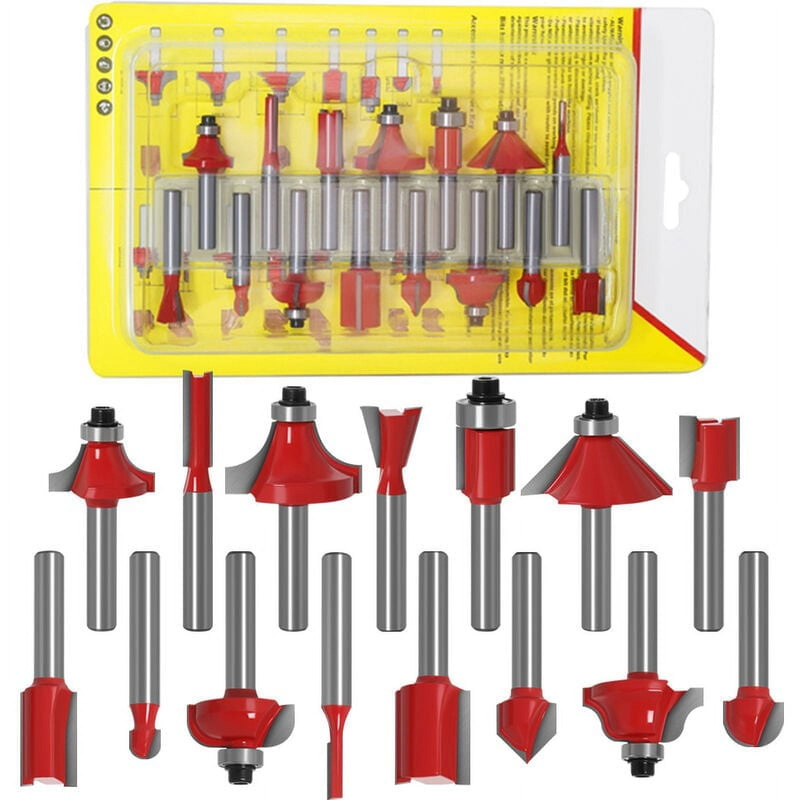 YG8 Alloy Router Bit Set, Carbide Tipped Milling Cutter for Precision ...
