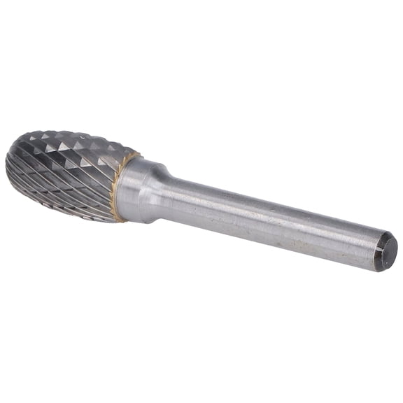 YG8 Carbide Burrs 6mm Shank Double Cut Die Grinder Bits for Metal Wood Chamfering Deburring