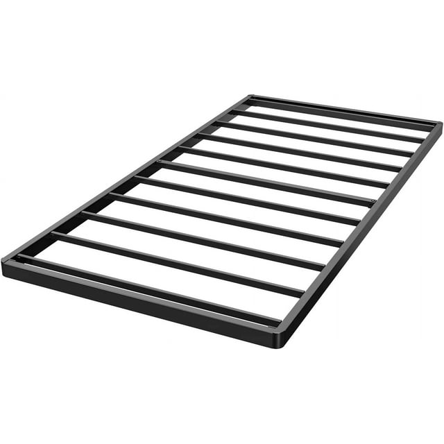 YGDU Twin 2 Inch Box Spring & Bed Slat Replacement/Metal Frame with