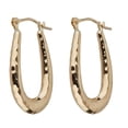 thumbnail image 1 of YGI FE0163Y 14K Yellow Gold DC Textured U-Hoop Earring, 1 of 7