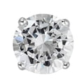 thumbnail image 1 of YGI SSE310 Sterling Silver Rhodium AAA Round Solitaire Stud Earring, 1 of 7