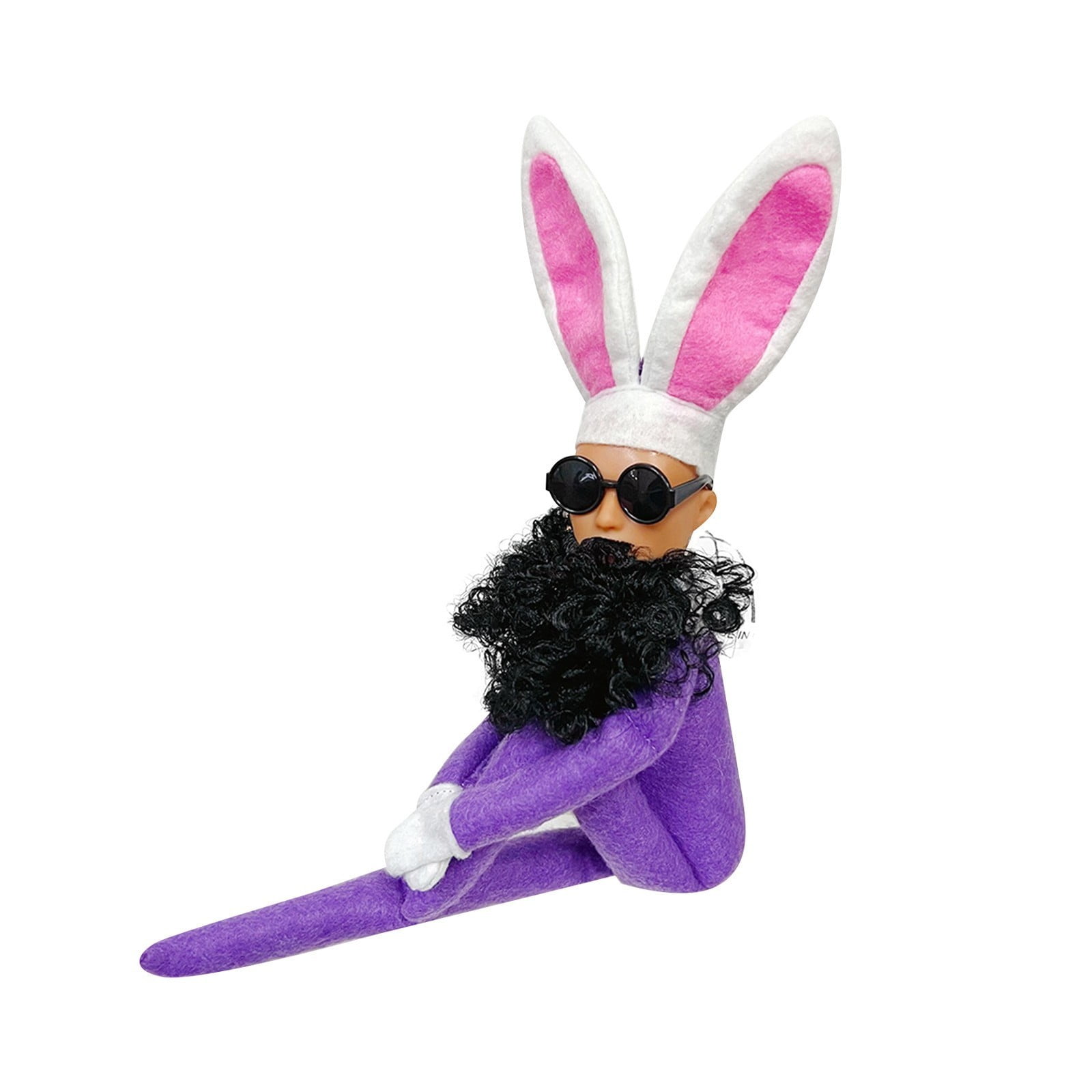 YGUO Easter Figurine - Rabbits Decor - Small Easter Bunny Plush ...