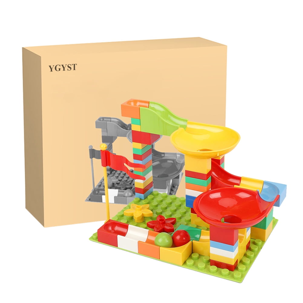 YGYST Building games, Blocks Marble Race Run Slide Building Blocks