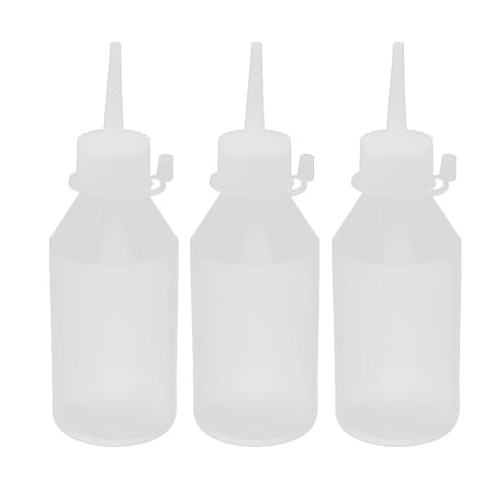 YH-2L Plastic Kitchen Laboratory Squeeze Bottle Dispenser 100ML 3 Pcs
