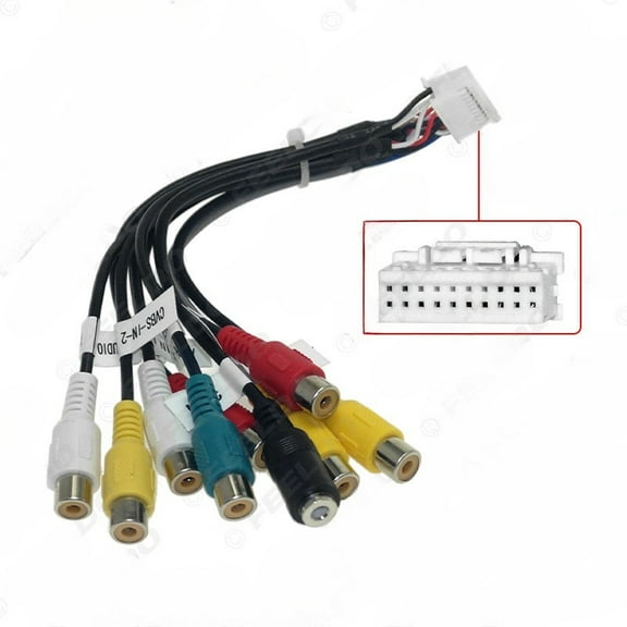 YH-Palm News Android Navigation 20 Pin 4G SIM Card Slot Audio Video RCA Output Cable Adapter Microphone