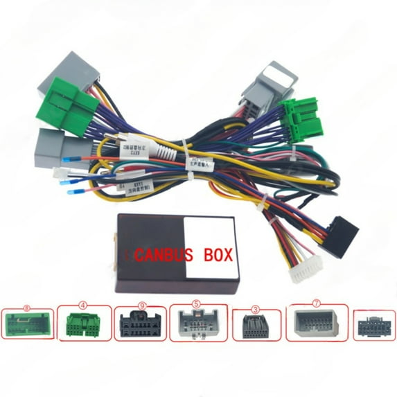 YH-Suitable for 08-13 Volvo S60 XC60 V60 Android navigation modification power cord 16P tail line+protocol box
