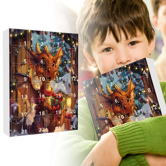 YHAICO Advent Calendars 2025 Advent Calendars for Toddlers 2025 Christmas Countdown Calendar Cute Acrylic Decoration Holiday Gifts Box for Family and Friend