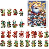 YHAICO Advent Calendars for Adults Advent Calendars for Kids 2025 Christmas Countdown Calendar Cute Acrylic Decoration Holiday Gifts Box for Family and Friend