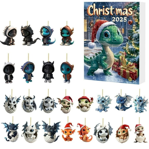 YHAICO Advent Calendars for Adults Advent Calendars for Toddlers 2025 Christmas Countdown Calendar Cute Acrylic Decoration Holiday Gifts Box for Family and Friend