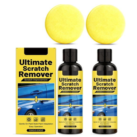 YHAICO Car Scratch Repair Kit - 2 in 1 Swirls & Scuff Remover for Auto Paint Defects, Clear Coat Restorer with Applicator Sponge