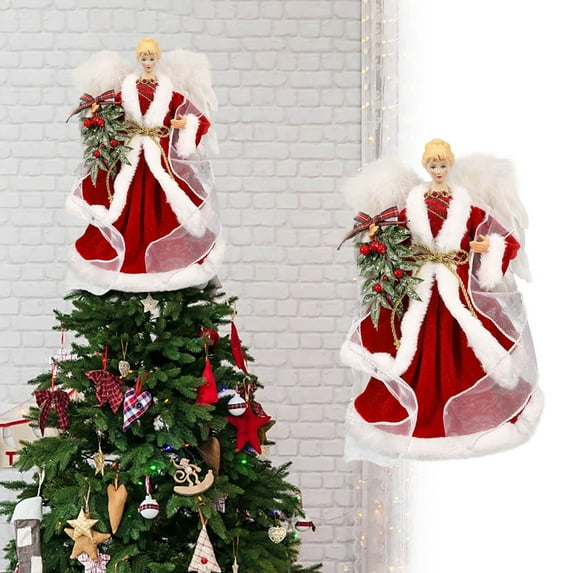 YHAICO Christmas Decorations Indoor Christmas Decorations Outdoor Tree Topper Doll Ornaments Christmas Tree Top Decoration