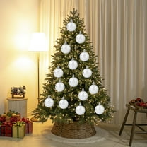 YHAICO Christmas Ornaments Outdoor Christmas Decorations Halloween Glitter Hanging Balls Tree Ornaments for Crafts Holiday Xmas Party Home Decor