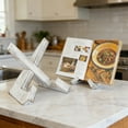 thumbnail image 1 of YHAICO Cookbook Stand for Kitchen,Reading Book Stand,Wooden Recipe Book Holder,Multifunctional Display Stand,Rusti Book Holder Stand-Rustic, 1 of 6