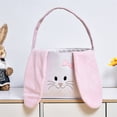 thumbnail image 1 of YHAICO Easter Basket Buckets Easter Basket Rabbits-Shaped Gift Baskets for Spring Theme Party Favors(Macron Color) Easter Decoration Cute Rabbits Ears Hand Basket Velvet Rabbits, 1 of 6