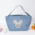 thumbnail image 1 of YHAICO Easter Candy Eggs Small Flower Basket Easter Gifts Bags Egg Storages for Spring Theme Party Favors(Macron Color) Imitation Linen Easter Basket Easter Basket Ear Bag Decoration, 1 of 6